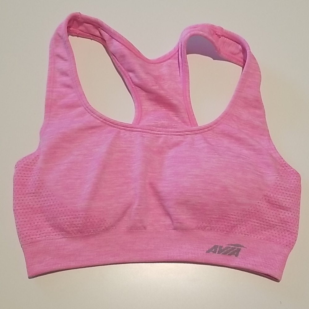 Pink sports bra
